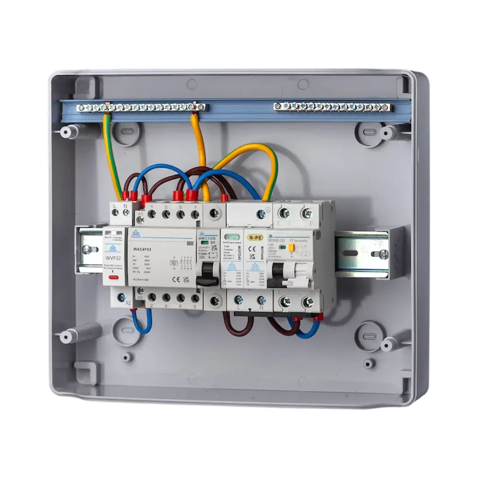 PME / PEN Fault Detection IP65 Unit 8 Mod c/w C40 RCBO /4P63A Contactor SPD & PME Relays 2 PME / PEN Fault Detection IP65 Unit 8 Mod c/w C40 RCBO /4P63A Contactor SPD & PME Relays