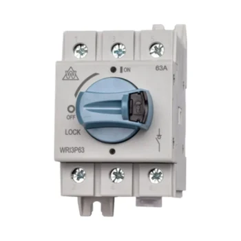 WCED WRI3P63 63A DIN Rail Rotary Isolator Switch