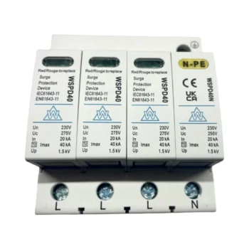 WCED Whitecliffe WSPD440 20kA/40kA 3P+N Type 2 SPD Surge Protection Device 2