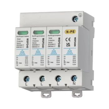 WCED Whitecliffe WSPD440 20kA/40kA 3P+N Type 2 SPD Surge Protection Device