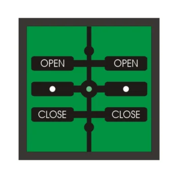 RAKO WCM-060 Rako Classic Plate 6 Button Wired Push Button Module