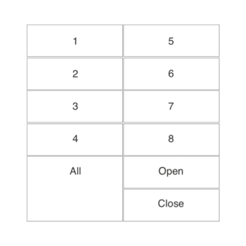 RAKO WK-MOD-111-W Rako Wired Modular Control Module - WK-MOD-111 - White Buttons 1