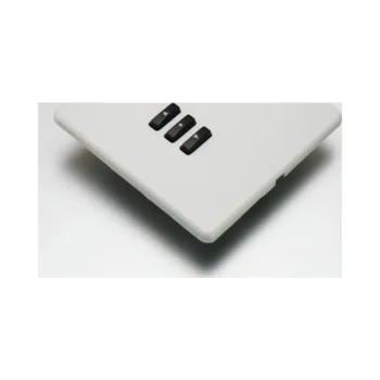 RAKO WLF-030-W Rako Cover Plate Kit for Classic Wired Control Modules - Single Gang 3-Button - Screwless Flush Mount Crabtree Platinum - White ABS