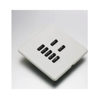 RAKO WLF-070-W Rako Cover Plate Kit for Classic Wired Control Modules - Single Gang 7-Button - Screwless Flush Mount Crabtree Platinum - White ABS