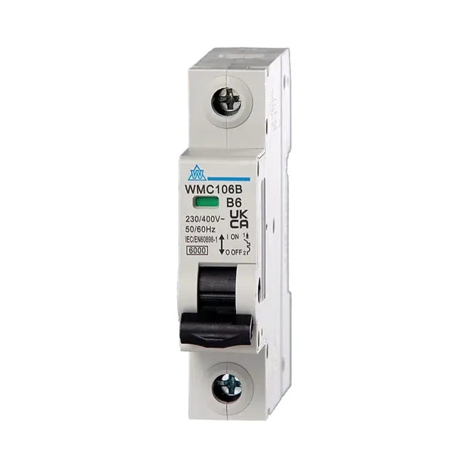 WCED Miniature Circuit Breaker 6kA Curve C - 25A 1 WCED WMC116C WCED Miniature Circuit Breaker 6kA Curve C - 16A 1
