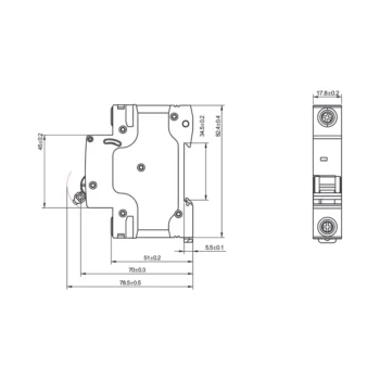 WCED WMC132B WCED Miniature Circuit Breaker 6kA Curve B - 32A 2