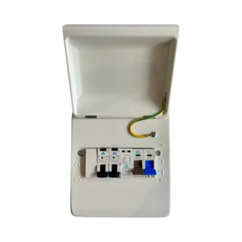 WCED 3 Way Garage Metal SPD Consumer Unit with 6/16A RCBOs