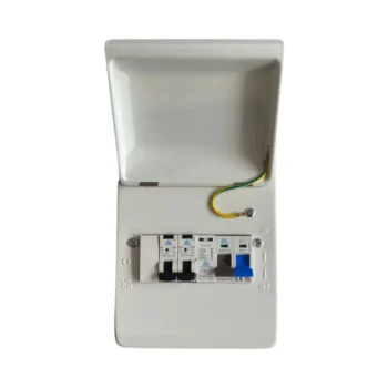 WCED 3 Way Garage Metal SPD Consumer Unit with 6/32A RCBOs