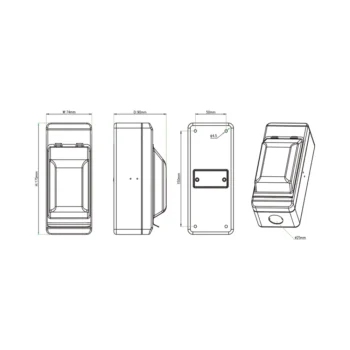WCED WMEV232C WCED A-Type Electric Vehicle 2 Module Enclosure - 32A RCBO C Curve 2