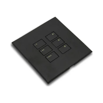RAKO WP-EOS-6-MB Rako Cover Plate Kit for EOS Wired Control Modules - Single Gang 6-Button - 3 Scenes