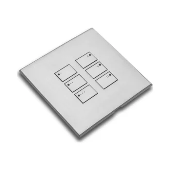 RAKO WP-EOS-6-SC Rako Cover Plate Kit for EOS Wired Control Modules - Single Gang 6-Button - 3 Scenes