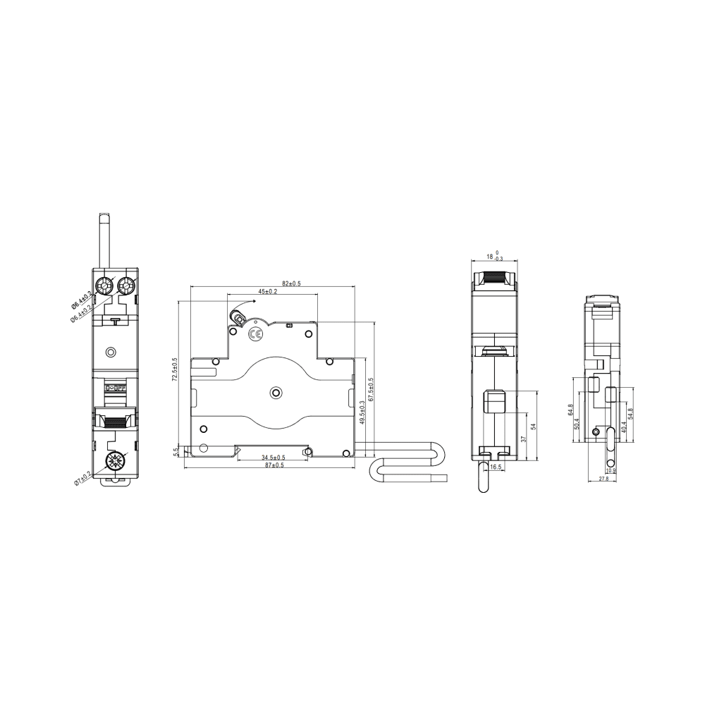 WCED Type A High Immunity Curve C 6A 30mA RCBO 2 WCED WRB106C-030 WCED Type A High Immunity Curve C 6A 30mA RCBO 2
