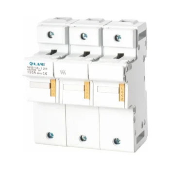 Live Electrical WS18-125 Live Electrical Single Pole 125A Rail Mount Fuse Holder Without Fuse 2
