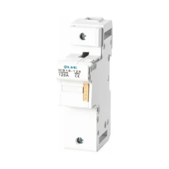 Live Electrical WS18-125 Live Electrical Single Pole 125A Rail Mount Fuse Holder Without Fuse 1