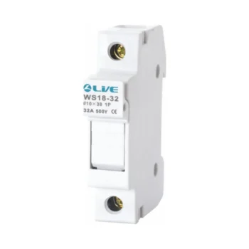 Live Electrical WS18-32 Live Electrical Single Pole 32A Rail Mount Fuse Holder Without Fuse 1