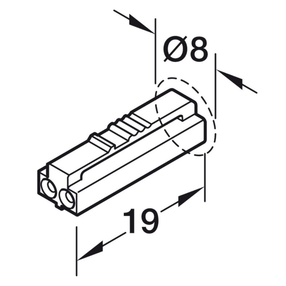 Hafele | 833.74.695 | Loox5 | 12V | Driver to LED Strip Light Lead | 500mm 3 Hafele | 833.74.695 | Loox5 | 12V | Driver to LED Strip Light Lead | 500mm