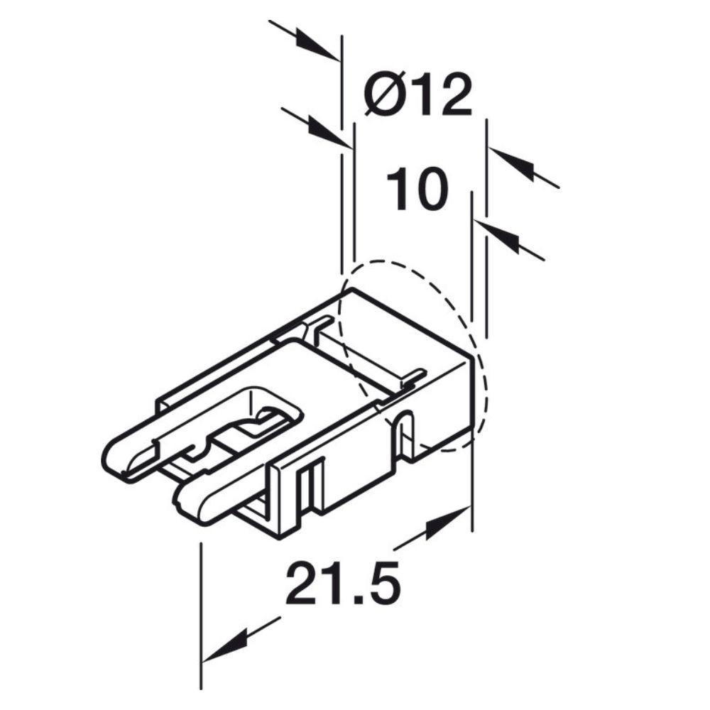 Hafele | 833.74.695 | Loox5 | 12V | Driver to LED Strip Light Lead | 500mm 2 Hafele | 833.74.695 | Loox5 | 12V | Driver to LED Strip Light Lead | 500mm