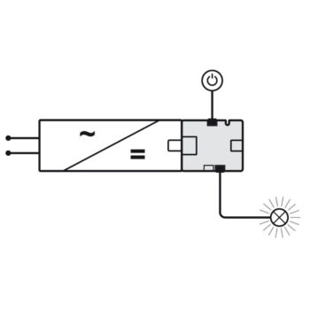 Hafele | 833.77.843 | Loox5 24V 2-Way Distributor with Switching Function | 120W