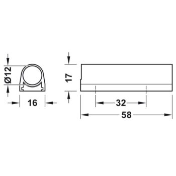 Hafele | 833.89.332 | Loox Switch Housing