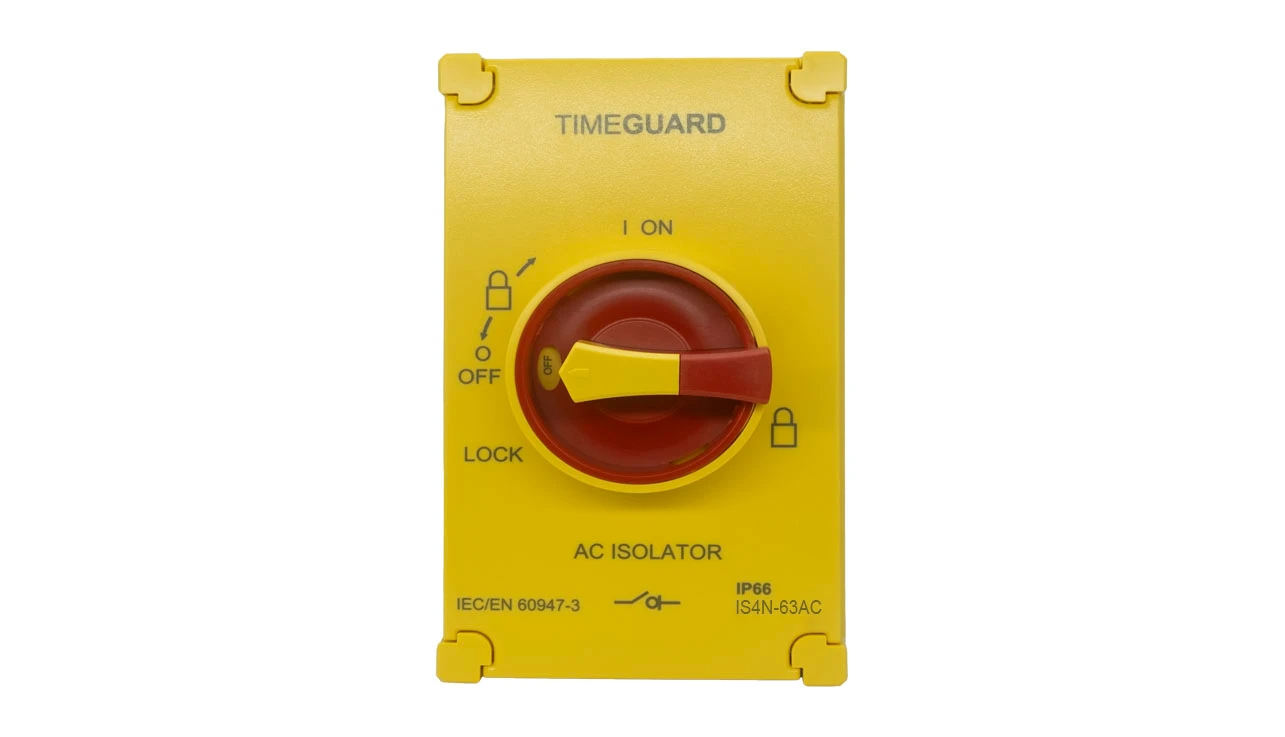 Timeguard | IS4N-63AC | 63A 4P IP66 | Rotary Isolator Switch 1 Timeguard IS4N-63AC 63A 4P IP66 Rotary Isolator Switch