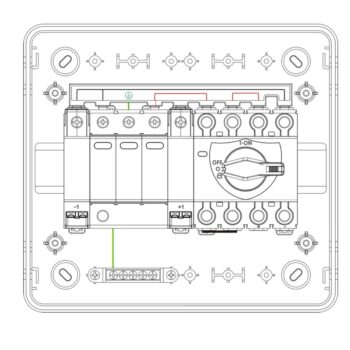 WCED | WPPV-1S1 | 1000V DC Solar Combiner Box | IP65 | 1 String In 1 String Out