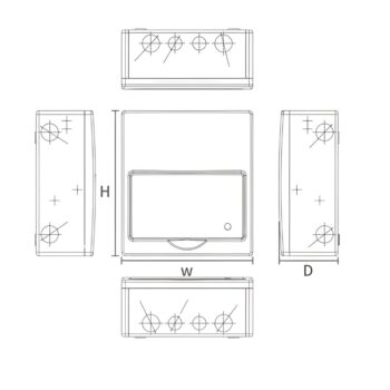 8 Way Metal Consumer Unit with Type A RCBO and SPD