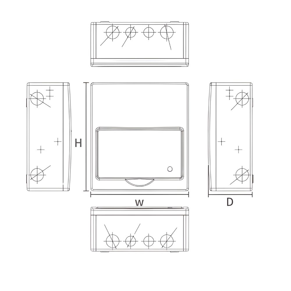 Live Electrical | LSMC840SP-P | 3 Phase EV Charger Consumer Unit | SPD | C40A Type A RCBO 2 8 Way Metal Consumer Unit with Type A RCBO and SPD