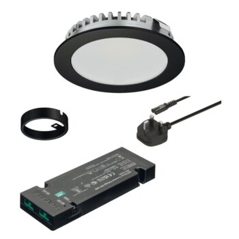 Hafele | 833.87.584 | Spot Light Kit | Loox5 LED 3094 | Black | 24V IP20 Ø65mm | 3000K