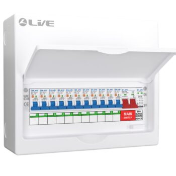 Live 11 Way Double Pole Busbar RCBO Consumer Unit
