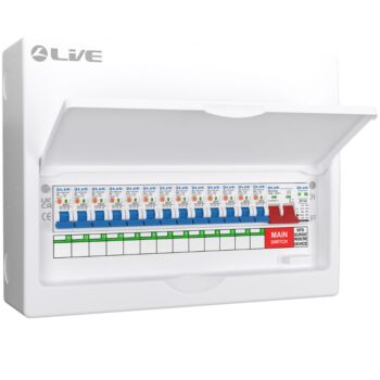 Live 13 Way Double Pole Busbar RCBO Consumer Unit