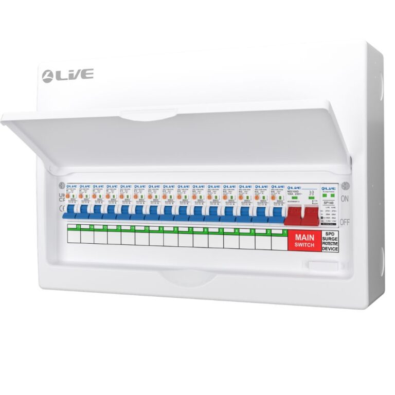 Max9 Rcbo Bottom Busbar Live 15 Way Double Pole Busbar RCBO Consumer Unit