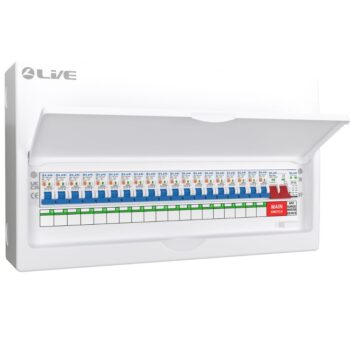Live 19 Way Double Pole Busbar RCBO Consumer Unit