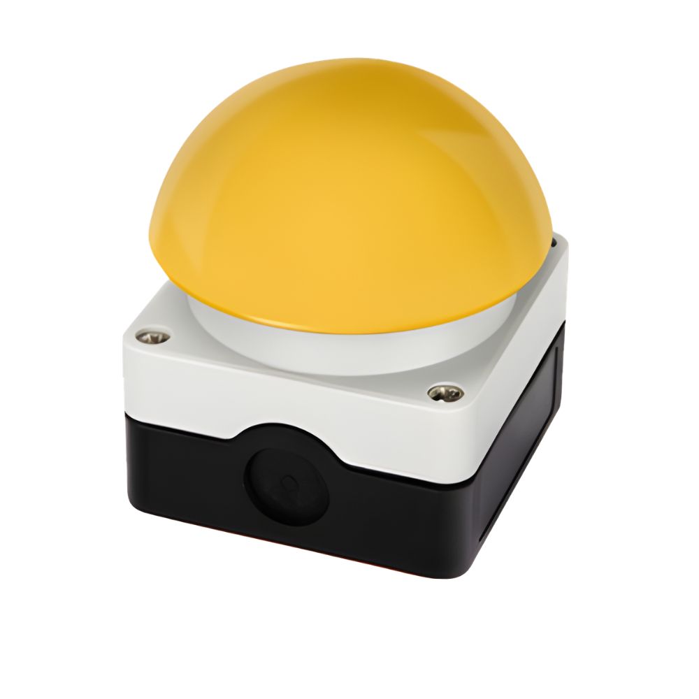 Live Electrical | PSR/Y | IP65 Auto Reset Push Button Switch | Yellow 1NO 1NC 1 PSR/Y IP65 Auto Reset Push Button Switch Yellow