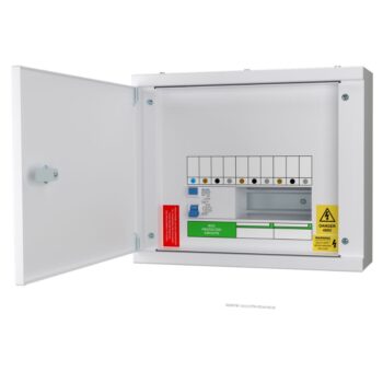 Live Electrical | TPNH02R | 2 Way Horizontal TP&N Distribution Board | 100A 4 Pole 30mA RCD Incomer