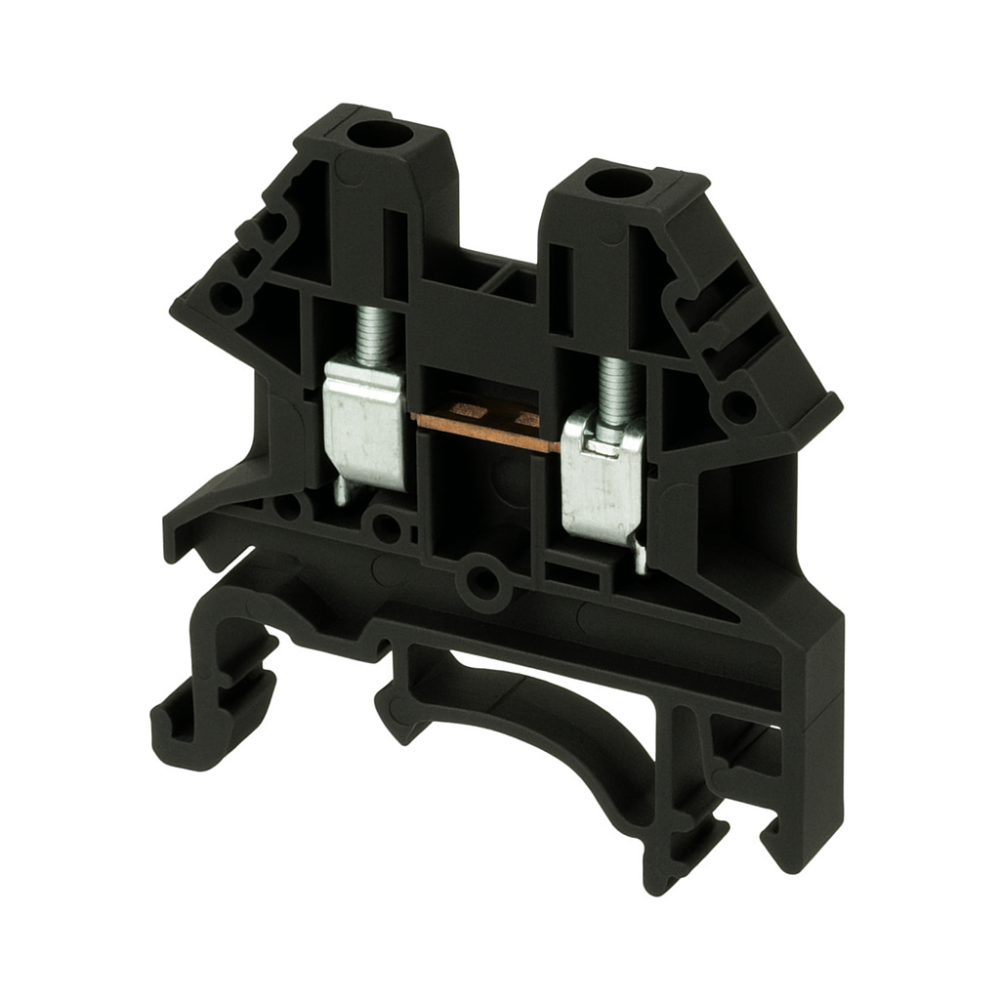 Switchtec | DK2.5N-BK | Black 2.5mm Din Rail Terminal 1 Switchtec DK2.5N-BK Din Rail Terminal Black 2.5mm