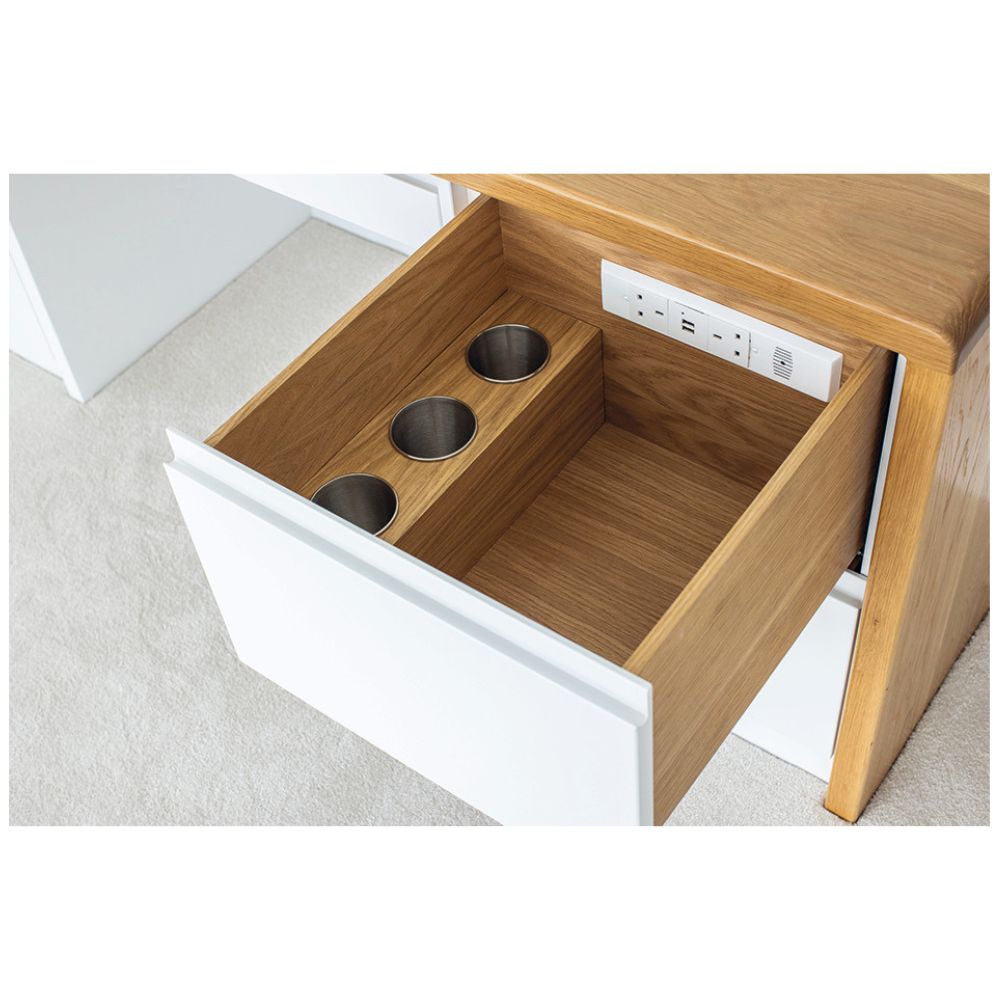 Hafele | 833.53.350 | Docking Drawer Trio Series | UK Socket + Dual USB-C + Dual USB-A | Black 3 Hafele | 833.53.350 | Docking Drawer Trio Series | UK Socket + Dual USB-C + Dual USB-A | Black