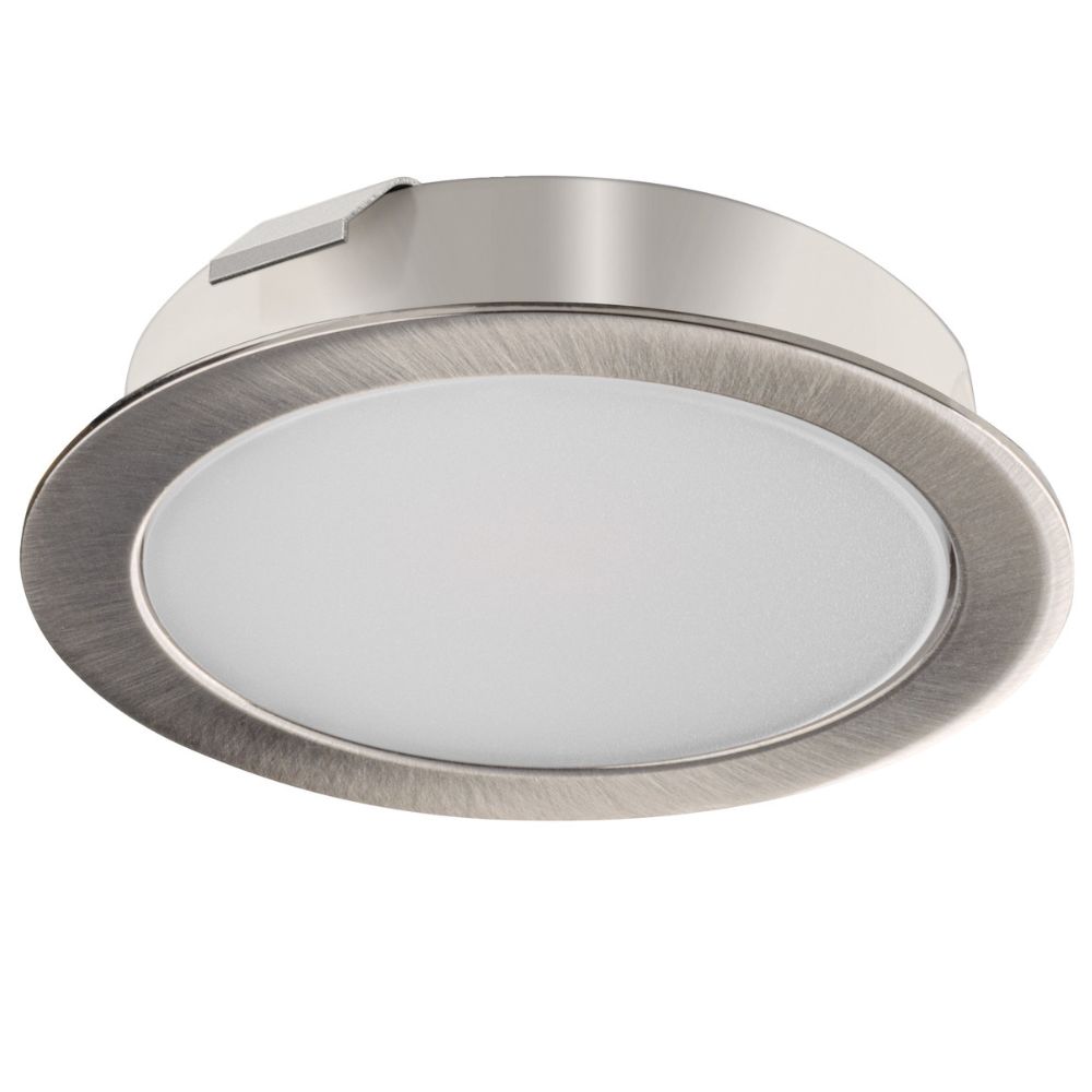 Hafele | 833.74.487 | Loox5 LED 2112 Spot Light | 12V 2.7W | Warm White | Polished Chrome 1 Hafele | 833.74.485 | Loox5 LED 2112 Spot Light | 12V 2.7W | Warm White | Stainless Steel