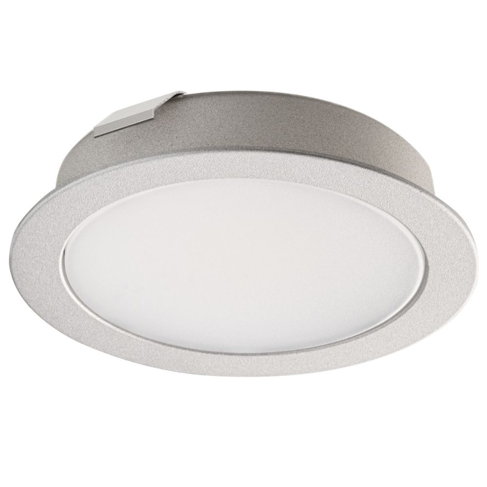 Hafele | 833.74.486 | Loox5 LED 2112 Spot Light | 12V 2.7W | Warm White | Silver 1 Hafele | 833.74.486 | Loox5 LED 2112 Spot Light | 12V 2.7W | Warm White | Silver