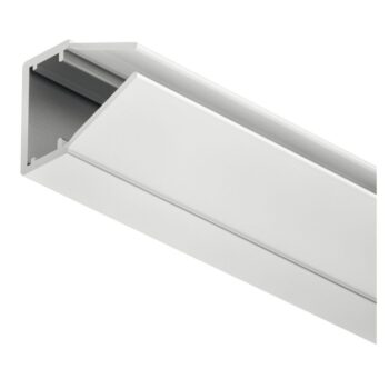 Hafele | 833.74.733 | Loox 5108 Glass Edge LED Profile | Milky Diffuser | 2000mm