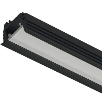 Hafele | 833.95.729 | Loox5 1106 Recessed Aluminium LED Profile | Black | 3000mm