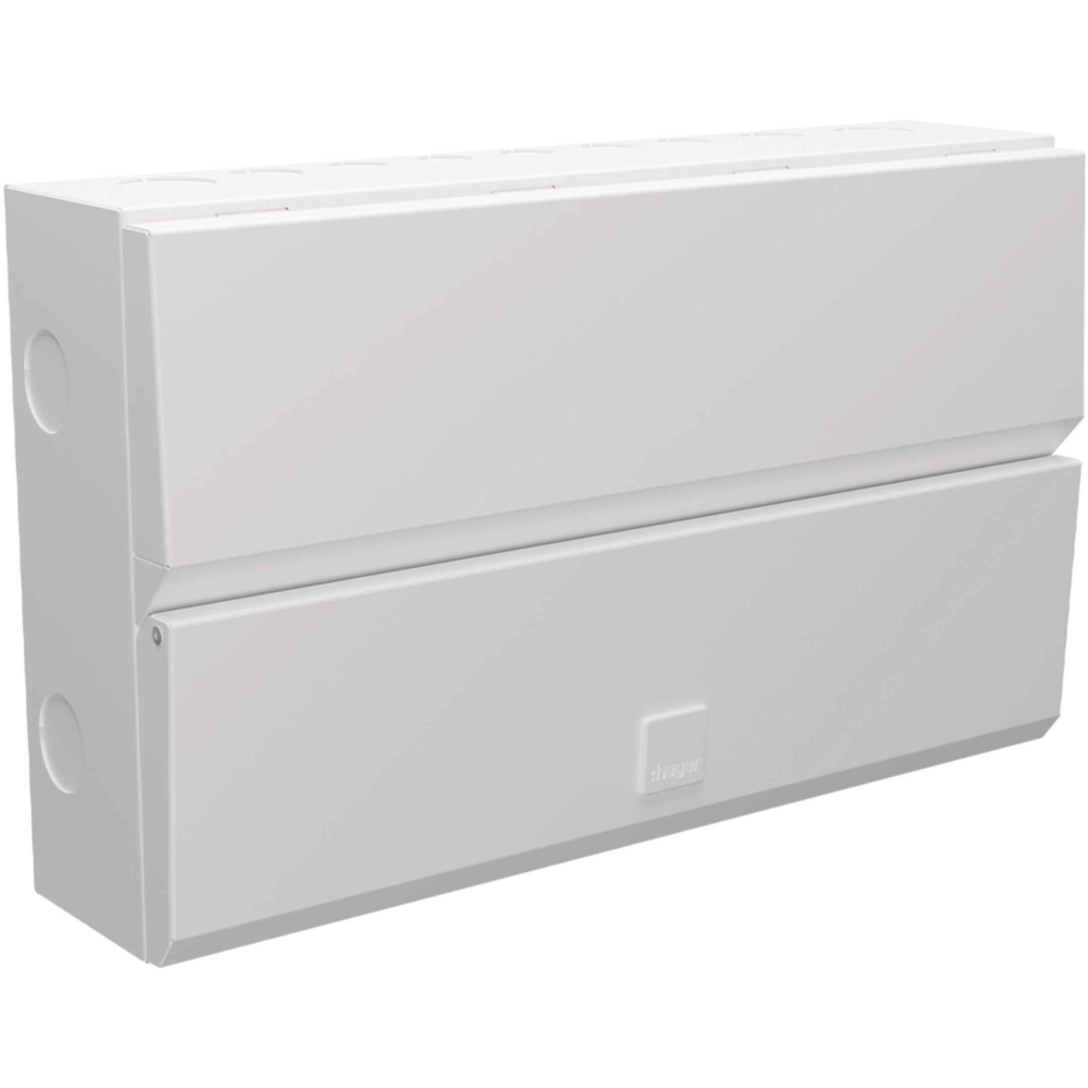 Hager | VME016 | Design Evo | 16 Way DIN Rail Enclosure 1 Hager VME016 16 Way DIN Rail Enclosure