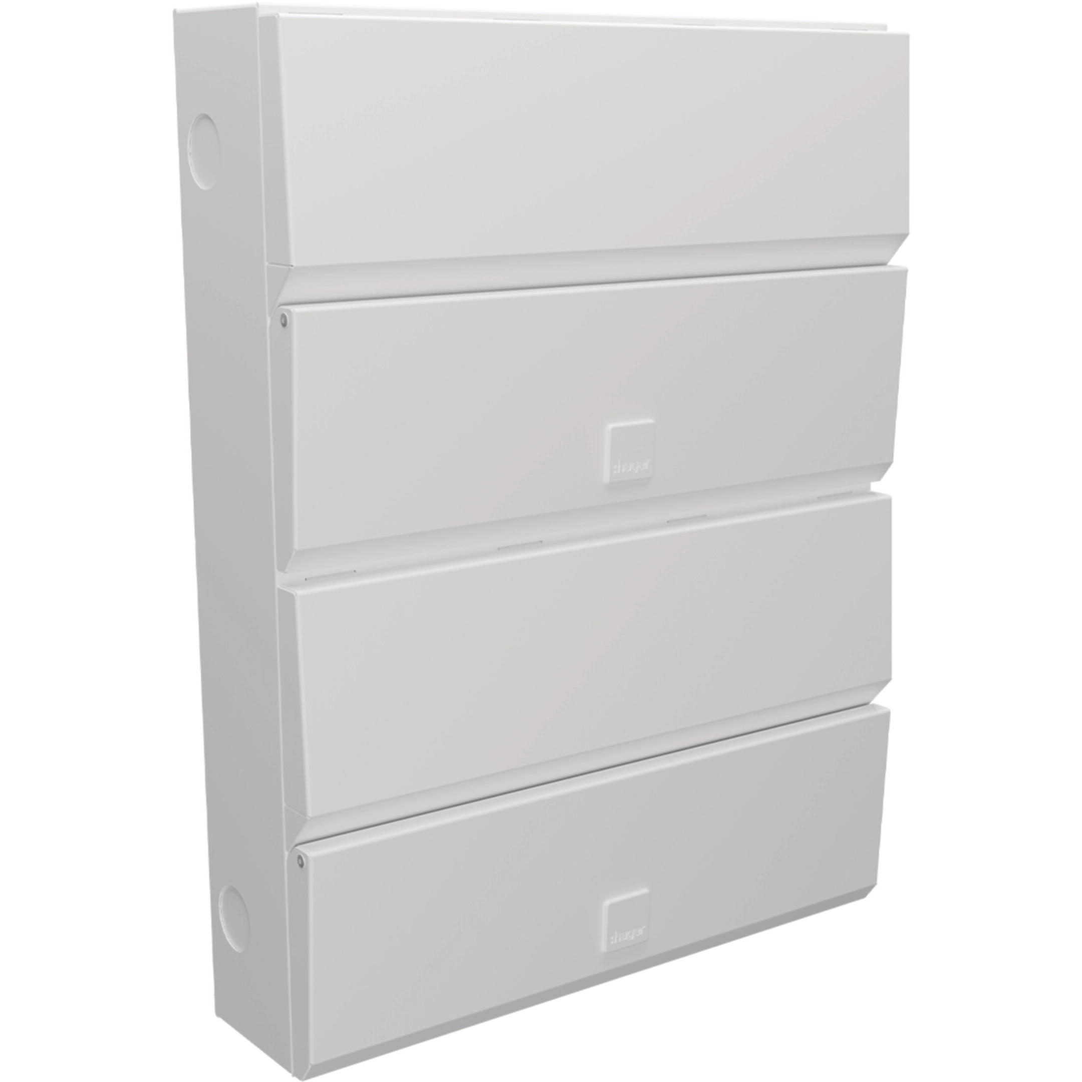 Hager | VME11314SPD | Design Evo | 13+14 Way Main Switch Consumer Unit | Double Row | Type 2 SPD 1 Hager VME11314SPD 13+14 Way Consumer Unit