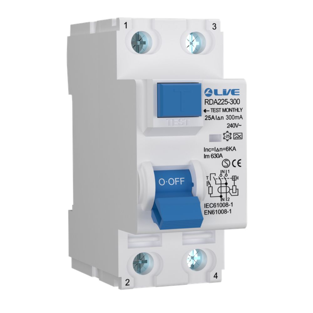 Live Electrical | RDA2100-300 | 2 Pole | Bi-Directional Type A RCD | 300mA | 100A 3 Live Electrical | RDA2100-300 | 2 Pole | Bi-Directional Type A RCD | 300mA | 100A
