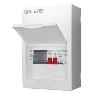 Live Electrical | LSMC06S-SP | SRN | Double Pole Busbar Consumer Unit | Type 2 SPD | 3 Way