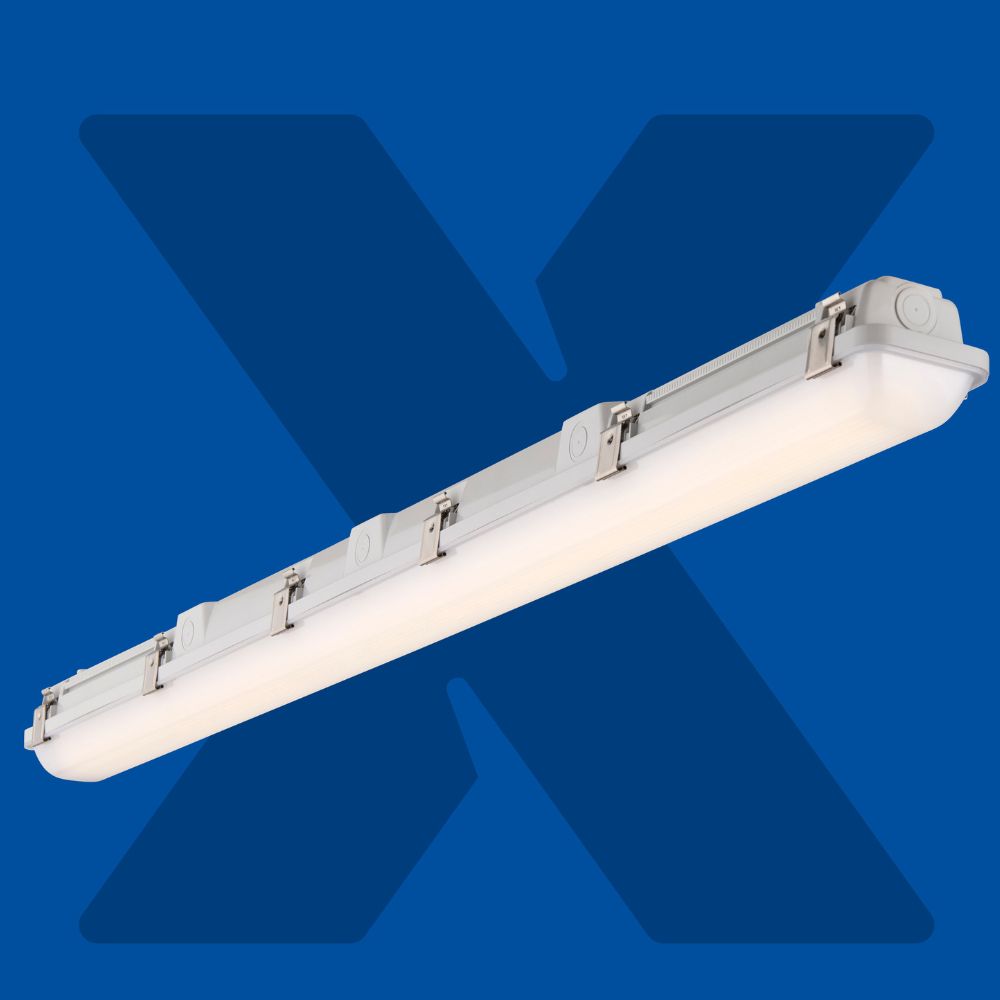 Saxby | 122363 | LinX65 | IP65 | X-Series | LED Tri-Proof Batten | 5ft EM CCT | 26W / 34W / 43W / 50W 1 Saxby LinX65 IP65 5ft EM CCT Tri-Proof Batten