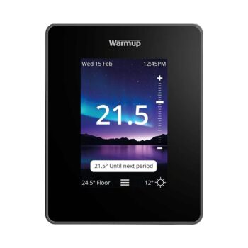 Warmup 7IE-01-OB-DC Underfloor Heating Thermostat Black