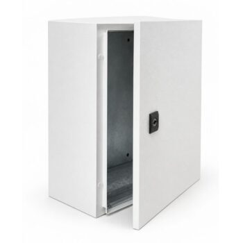 Deligo | SBE403020 | Epoxy Coated Steel Enclosure | IP65 | 400 x 300 x 200mm