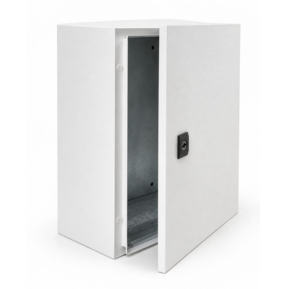 Deligo | SBE403020 | Epoxy Coated Steel Enclosure | IP65 | 400 x 300 x 200mm 1 Deligo | SBE403020 | Epoxy Coated Steel Enclosure | IP65 | 400 x 300 x 200mm