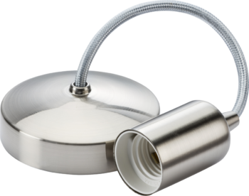6 Inch Contemporary Decorative Pendant Set Brushed Chrome