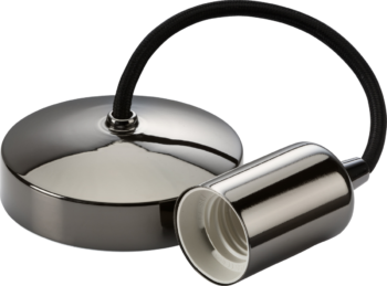6 Inch Contemporary Decorative Pendant Set Black Nickel